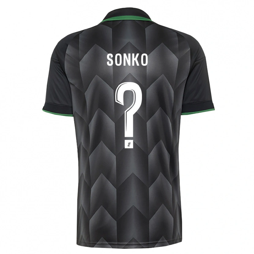 Danxen Męski Naël Sonko #0 Biały Czarny Zielony Wyjazdowa Koszulka 2026/27 Koszulki Klubowe