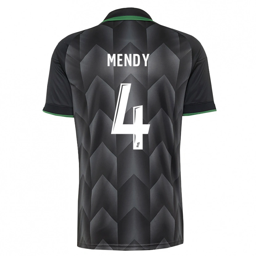 Danxen Męski Ellijah Mendy #4 Biały Czarny Zielony Wyjazdowa Koszulka 2026/27 Koszulki Klubowe