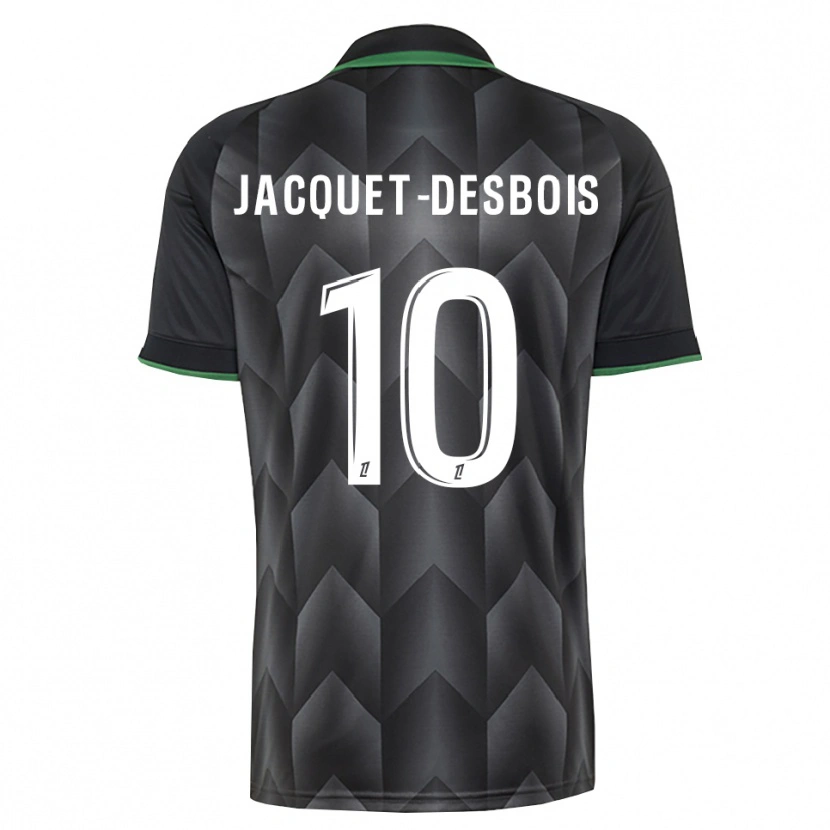 Danxen Męski Tairik Jacquet-Desbois #10 Biały Czarny Zielony Wyjazdowa Koszulka 2026/27 Koszulki Klubowe