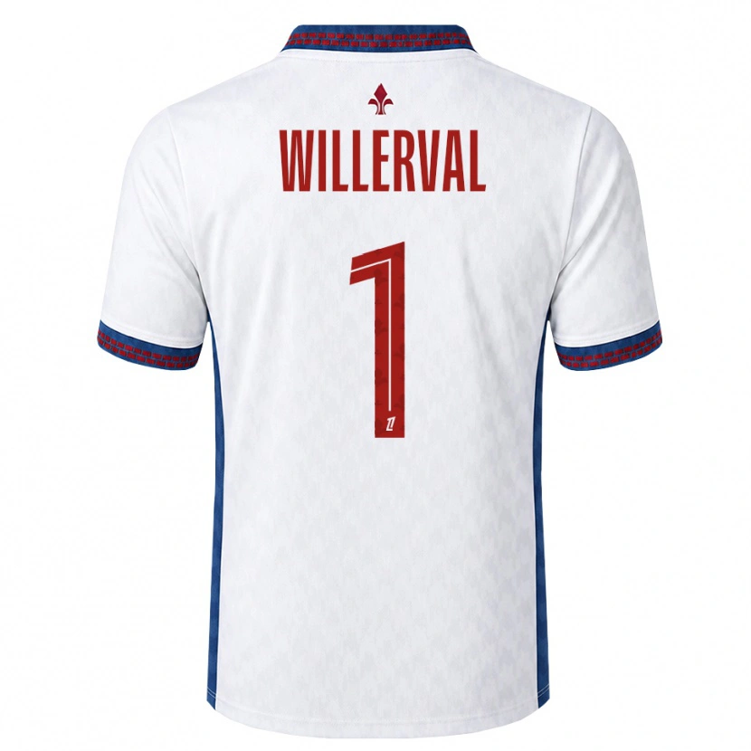 Danxen Męski William Willerval #1 Czerwony Biały Niebieski Wyjazdowa Koszulka 2026/27 Koszulki Klubowe