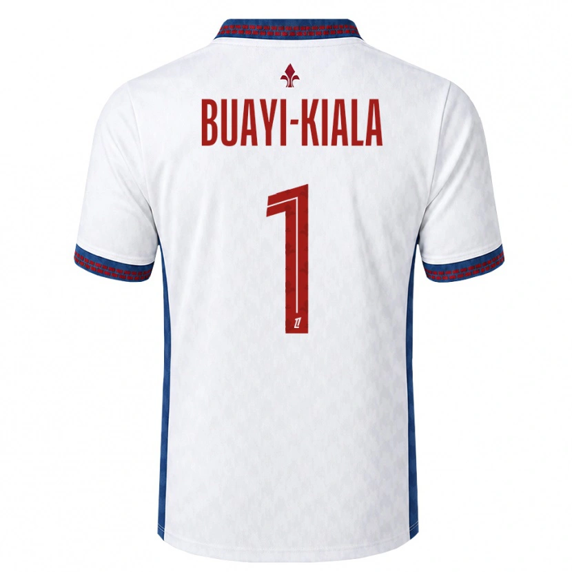 Danxen Męski Israël Buayi-Kiala #1 Czerwony Biały Niebieski Wyjazdowa Koszulka 2026/27 Koszulki Klubowe