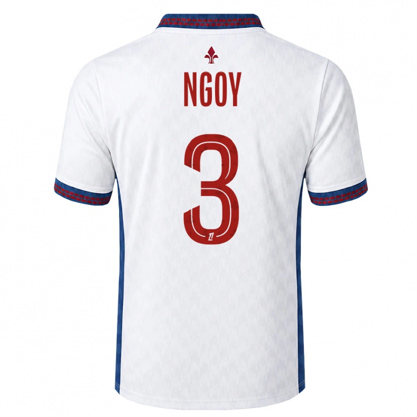 Danxen Męski Nathan Ngoy #3 Czerwony Biały Niebieski Wyjazdowa Koszulka 2026/27 Koszulki Klubowe