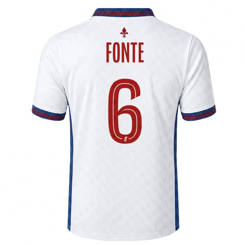 Danxen Męski Jose Fonte #6 Czerwony Biały Niebieski Wyjazdowa Koszulka 2026/27 Koszulki Klubowe