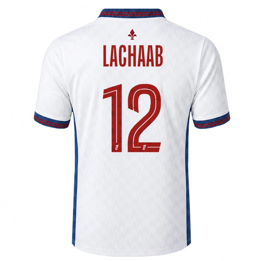 Danxen Męski Younes Lachaab #12 Czerwony Biały Niebieski Wyjazdowa Koszulka 2026/27 Koszulki Klubowe