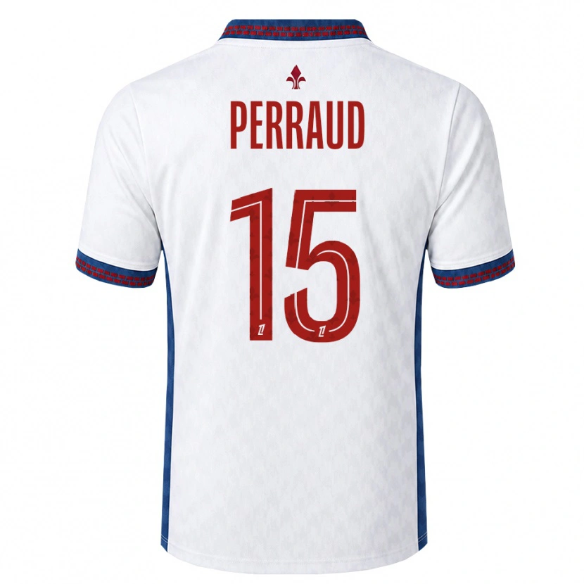 Danxen Męski Romain Perraud #15 Czerwony Biały Niebieski Wyjazdowa Koszulka 2026/27 Koszulki Klubowe
