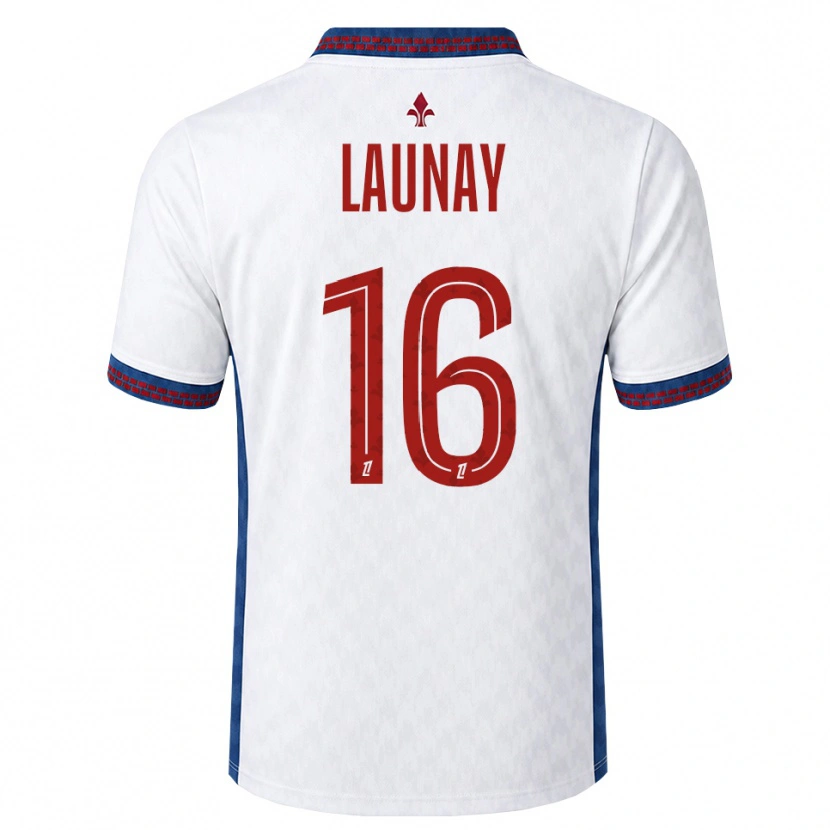 Danxen Męski Elisa Launay #16 Czerwony Biały Niebieski Wyjazdowa Koszulka 2026/27 Koszulki Klubowe