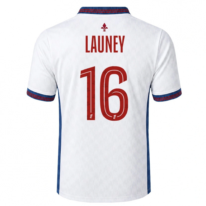 Danxen Męski Elisa Launey #16 Czerwony Biały Niebieski Wyjazdowa Koszulka 2026/27 Koszulki Klubowe