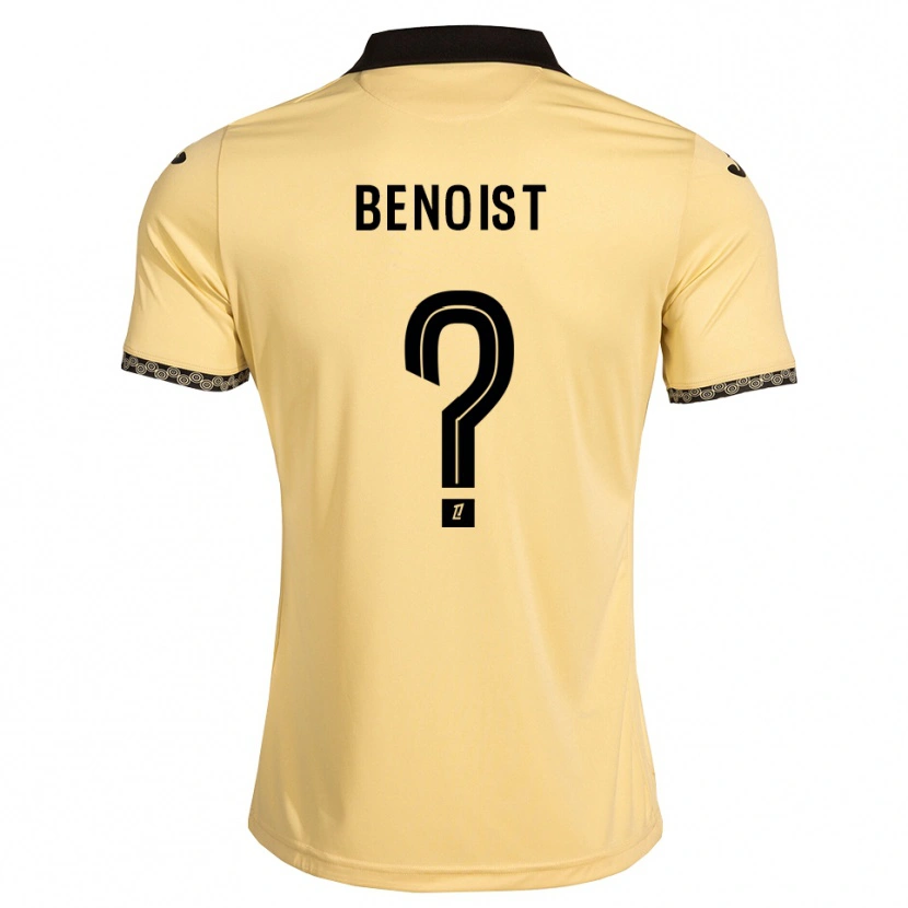 Danxen Męski Baptiste Benoist #0 Navajowhite Czarny Wyjazdowa Koszulka 2026/27 Koszulki Klubowe