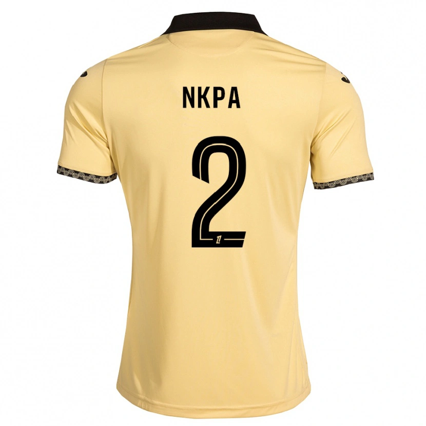 Danxen Męski Elie Nkpa #2 Navajowhite Czarny Wyjazdowa Koszulka 2026/27 Koszulki Klubowe