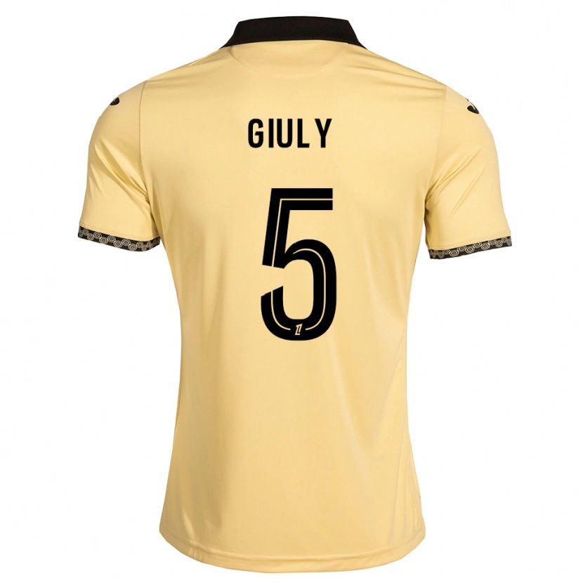 Danxen Męski Jade Giuly #5 Navajowhite Czarny Wyjazdowa Koszulka 2026/27 Koszulki Klubowe