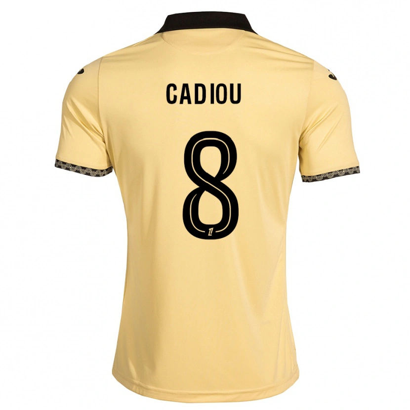 Danxen Męski Noah Cadiou #8 Navajowhite Czarny Wyjazdowa Koszulka 2026/27 Koszulki Klubowe