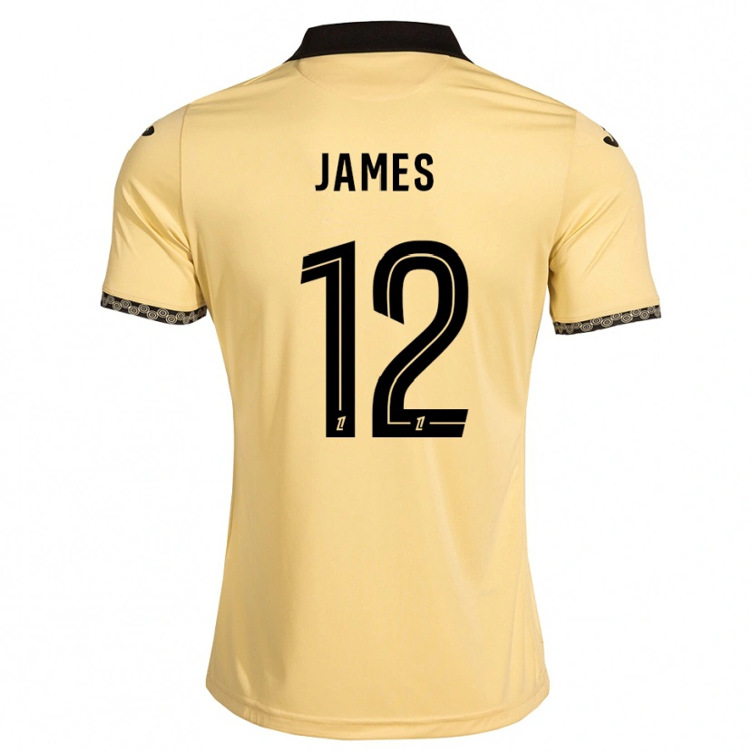 Danxen Męski Isaac James #12 Navajowhite Czarny Wyjazdowa Koszulka 2026/27 Koszulki Klubowe