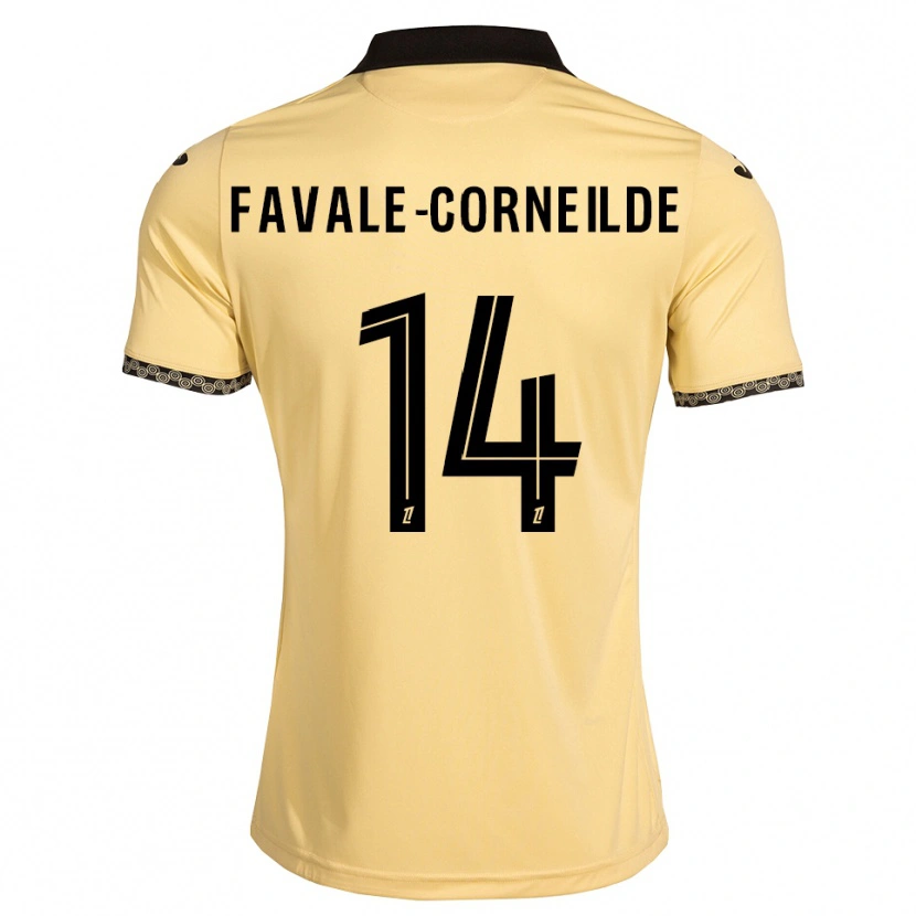 Danxen Męski Gianni Favale-Corneilde #14 Navajowhite Czarny Wyjazdowa Koszulka 2026/27 Koszulki Klubowe
