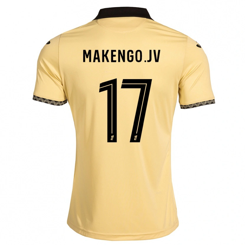 Danxen Męski Jean-Victor Makengo #17 Navajowhite Czarny Wyjazdowa Koszulka 2026/27 Koszulki Klubowe