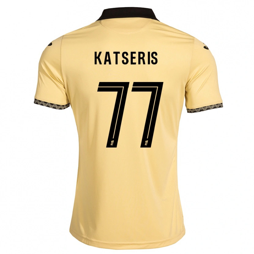 Danxen Męski Panos Katseris #77 Navajowhite Czarny Wyjazdowa Koszulka 2026/27 Koszulki Klubowe