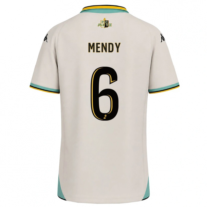Danxen Męski Nampalys Mendy #6 Kwiatowa Biel Czarny Wyjazdowa Koszulka 2026/27 Koszulki Klubowe