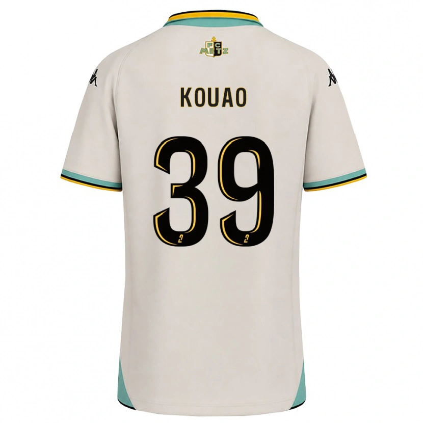 Danxen Męski Koffi Kouao #39 Kwiatowa Biel Czarny Wyjazdowa Koszulka 2026/27 Koszulki Klubowe