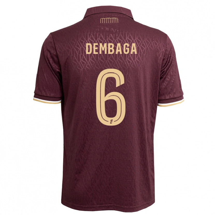 Danxen Męski Boubakar Dembaga #6 Brązowy Piaskowy Brązowy Wyjazdowa Koszulka 2026/27 Koszulki Klubowe