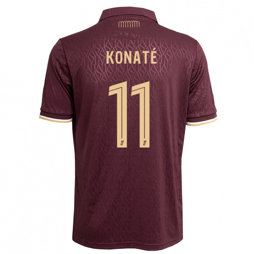 Danxen Męski Oumar Konaté #11 Brązowy Piaskowy Brązowy Wyjazdowa Koszulka 2026/27 Koszulki Klubowe