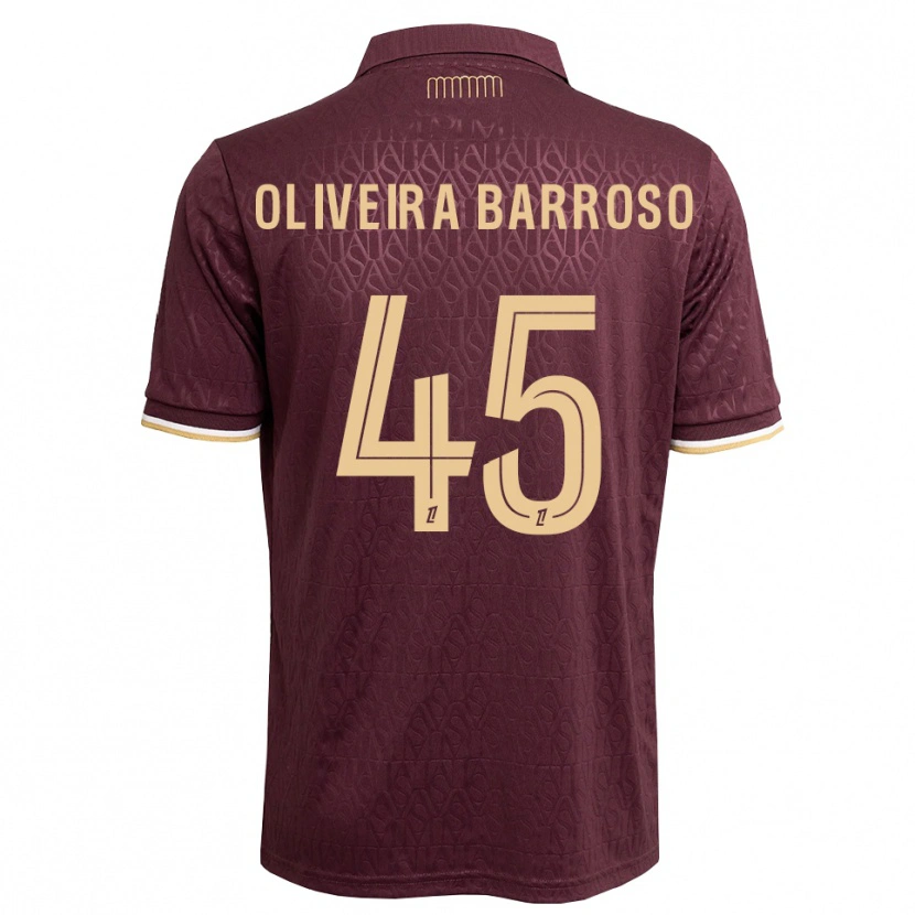 Danxen Męski Mickael Oliveira Barroso #45 Brązowy Piaskowy Brązowy Wyjazdowa Koszulka 2026/27 Koszulki Klubowe