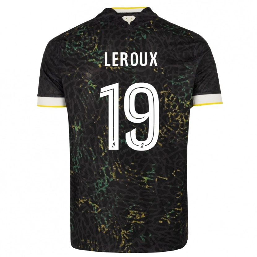 Danxen Męski Louis Leroux #19 Czarny Biały Żółty Wyjazdowa Koszulka 2026/27 Koszulki Klubowe