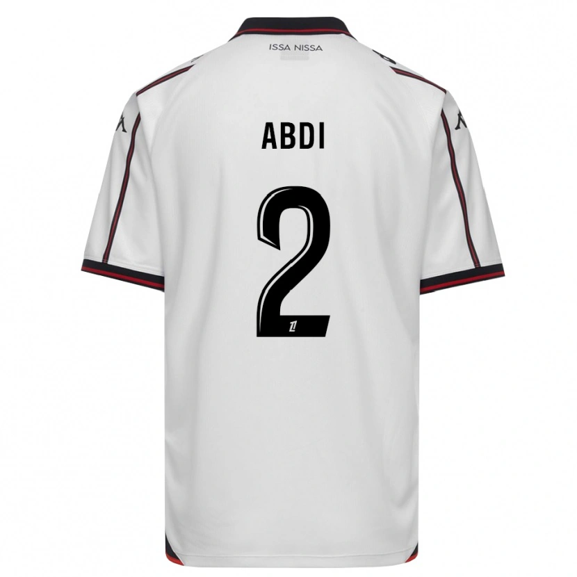 Danxen Męski Ali Abdi #2 Czarny Biały Wyjazdowa Koszulka 2026/27 Koszulki Klubowe