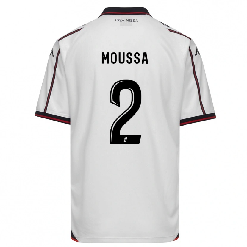 Danxen Męski Mounir Moussa #2 Czarny Biały Wyjazdowa Koszulka 2026/27 Koszulki Klubowe