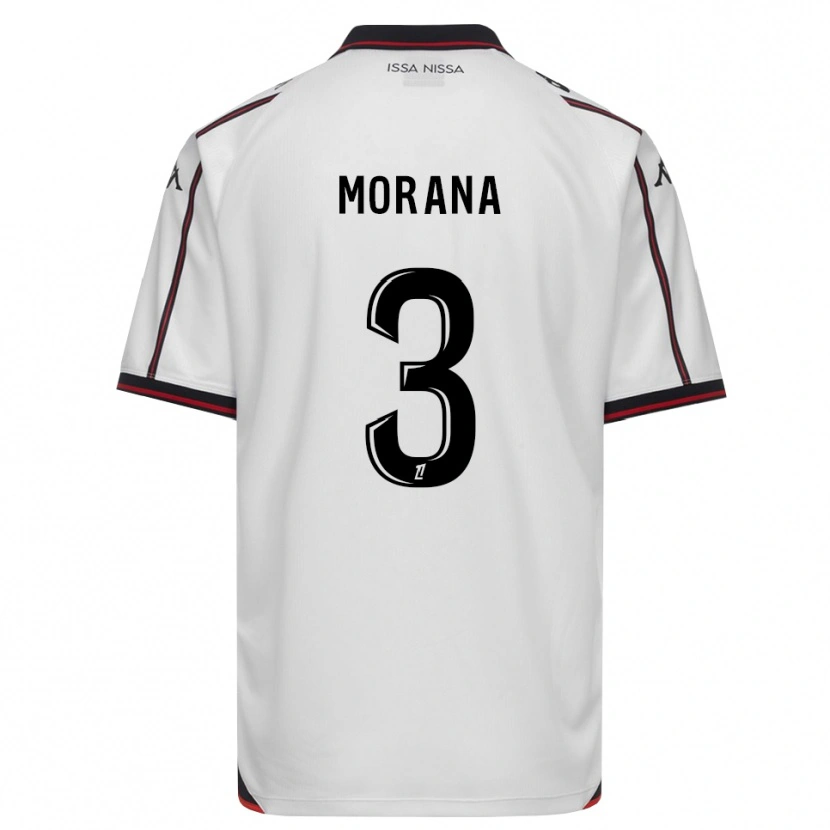 Danxen Męski Djelan Morana #3 Czarny Biały Wyjazdowa Koszulka 2026/27 Koszulki Klubowe