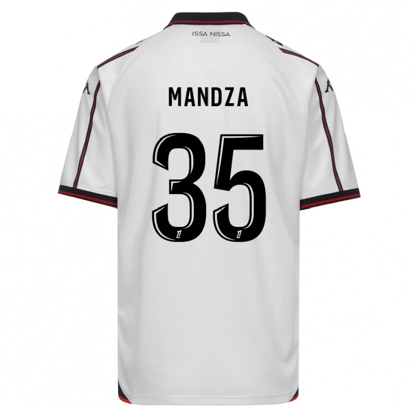 Danxen Męski Xavier Mandza #35 Czarny Biały Wyjazdowa Koszulka 2026/27 Koszulki Klubowe