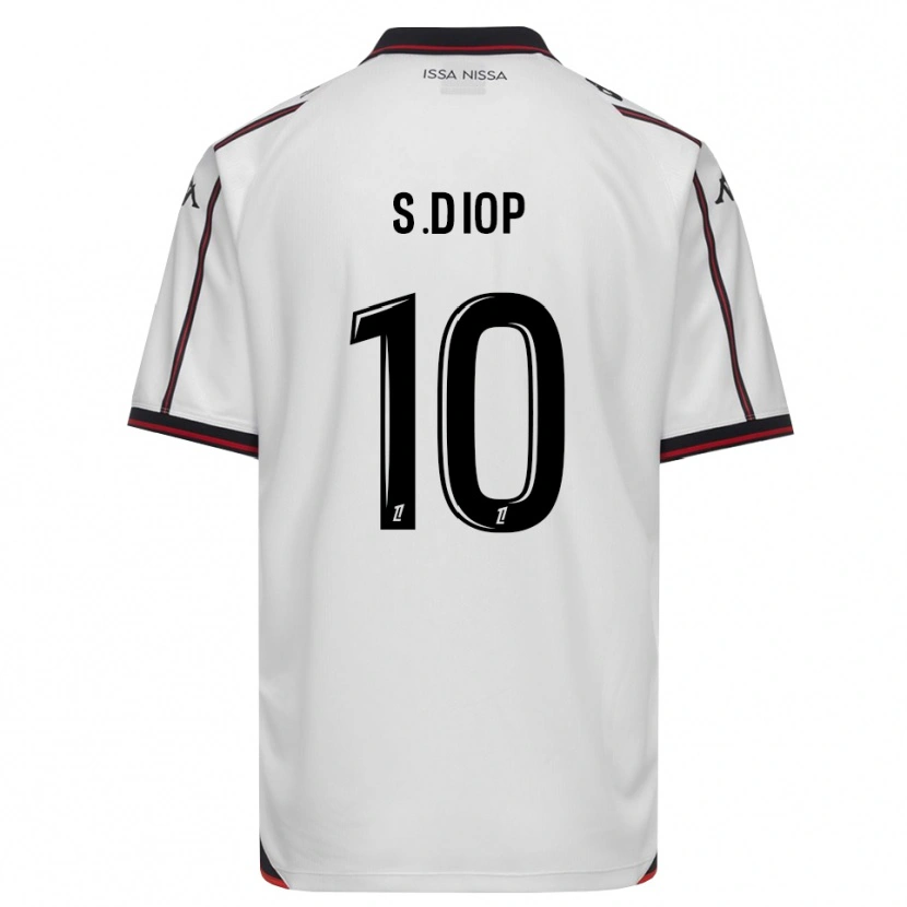 Danxen Męski Sofiane Diop #10 Czarny Biały Wyjazdowa Koszulka 2026/27 Koszulki Klubowe