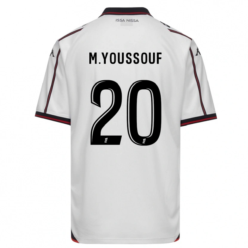 Danxen Męski Mousslim Youssouf #20 Czarny Biały Wyjazdowa Koszulka 2026/27 Koszulki Klubowe