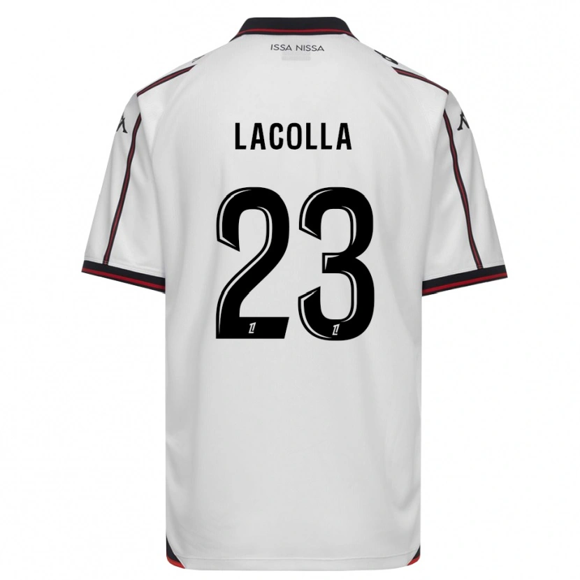 Danxen Męski Mellie Lacolla #23 Czarny Biały Wyjazdowa Koszulka 2026/27 Koszulki Klubowe