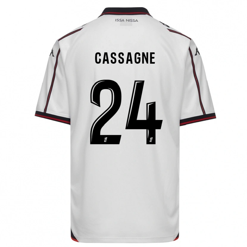 Danxen Męski Léa Cassagne #24 Czarny Biały Wyjazdowa Koszulka 2026/27 Koszulki Klubowe