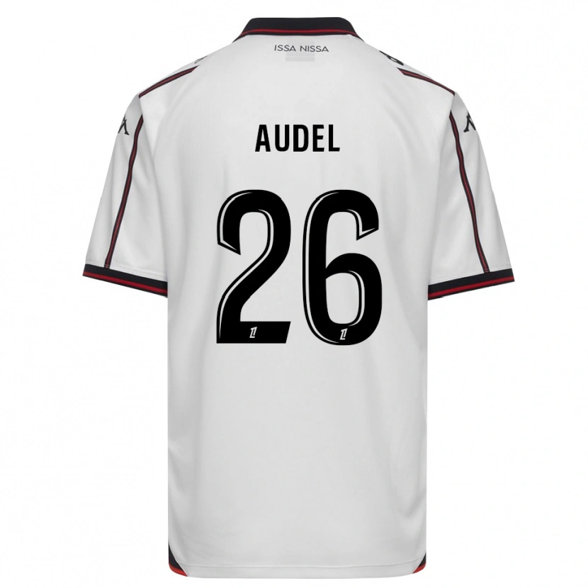 Danxen Męski Johan Audel #26 Czarny Biały Wyjazdowa Koszulka 2026/27 Koszulki Klubowe