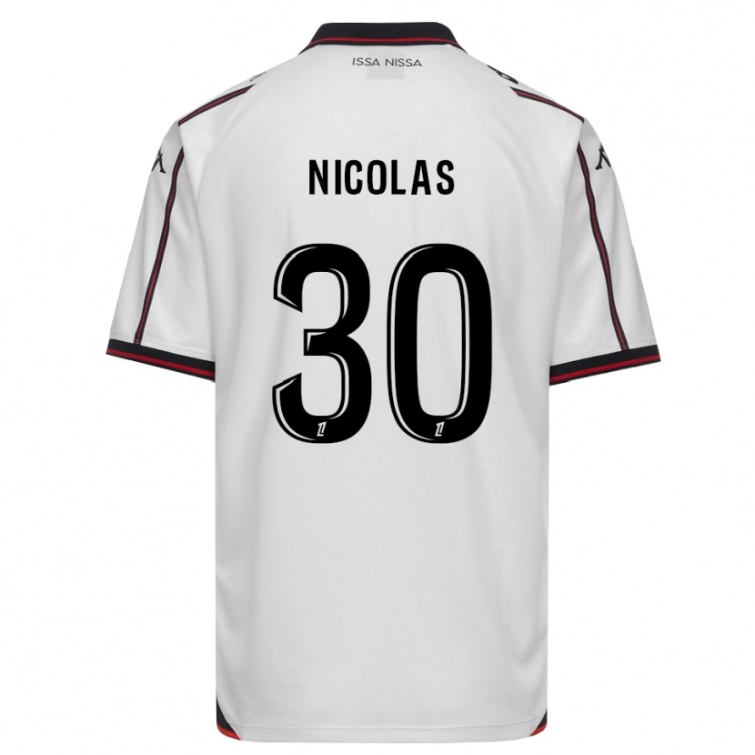 Danxen Męski Lina-Lou Nicolas #30 Czarny Biały Wyjazdowa Koszulka 2026/27 Koszulki Klubowe