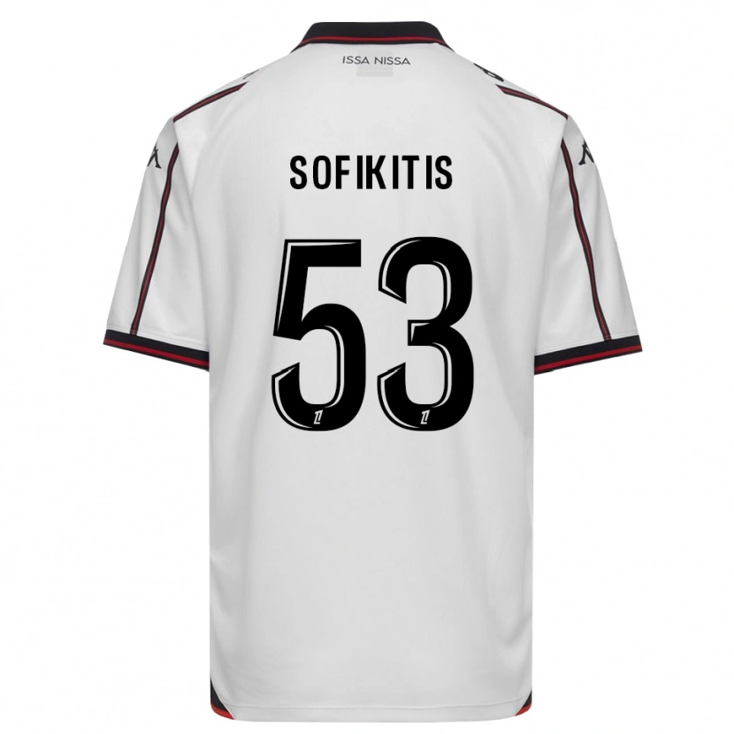 Danxen Męski Yanis Sofikitis #53 Czarny Biały Wyjazdowa Koszulka 2026/27 Koszulki Klubowe