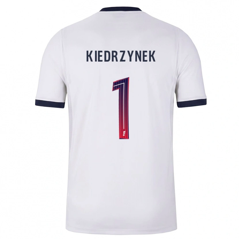 Danxen Męski Katarzyna Kiedrzynek #1 Biały Czarny Czerwony Wyjazdowa Koszulka 2026/27 Koszulki Klubowe