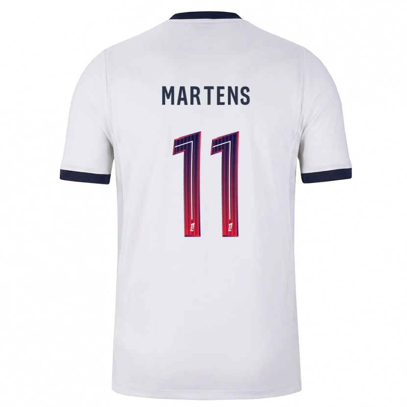 Danxen Męski Lieke Martens #11 Biały Czarny Czerwony Wyjazdowa Koszulka 2026/27 Koszulki Klubowe
