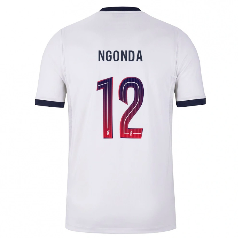 Danxen Męski Merdi Ngonda #12 Biały Czarny Czerwony Wyjazdowa Koszulka 2026/27 Koszulki Klubowe