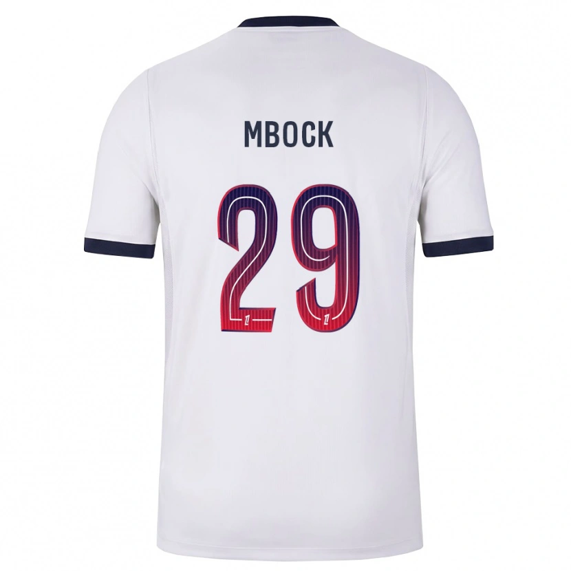 Danxen Męski Griedge Mbock Bathy #29 Biały Czarny Czerwony Wyjazdowa Koszulka 2026/27 Koszulki Klubowe