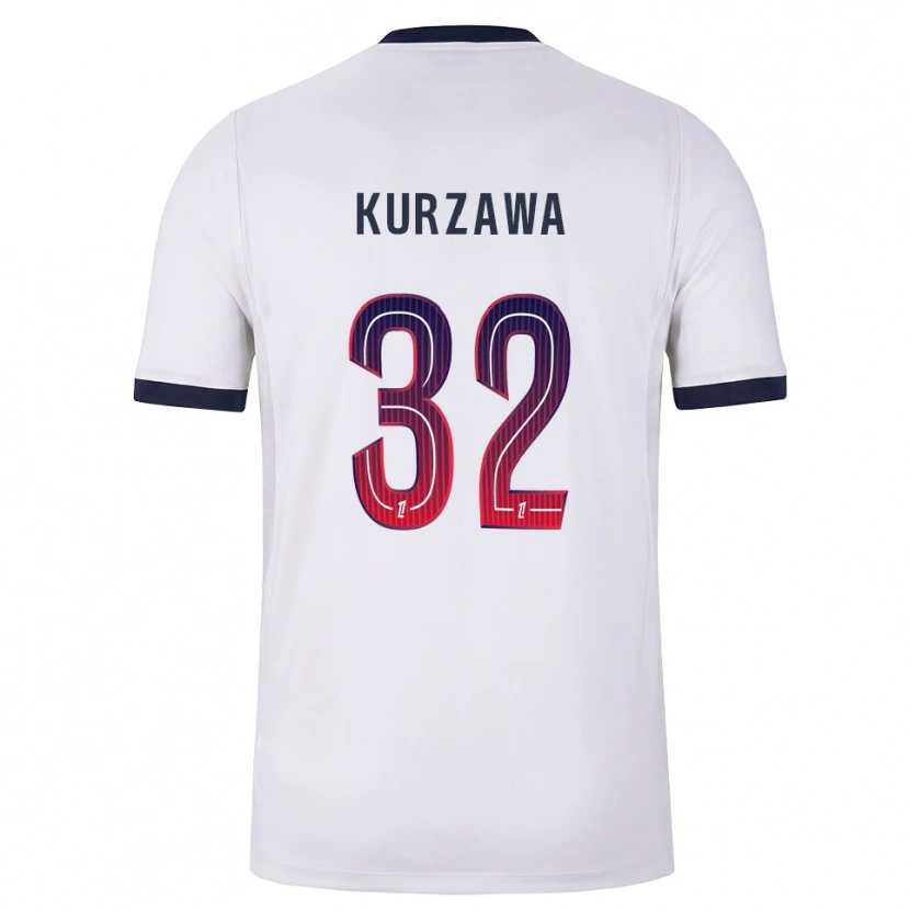 Danxen Męski Layvin Kurzawa #32 Biały Czarny Czerwony Wyjazdowa Koszulka 2026/27 Koszulki Klubowe