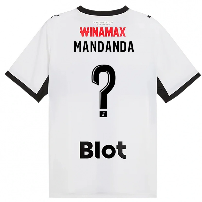 Danxen Męski Sacha Mandanda #0 Czarny Biały Czerwony Wyjazdowa Koszulka 2026/27 Koszulki Klubowe