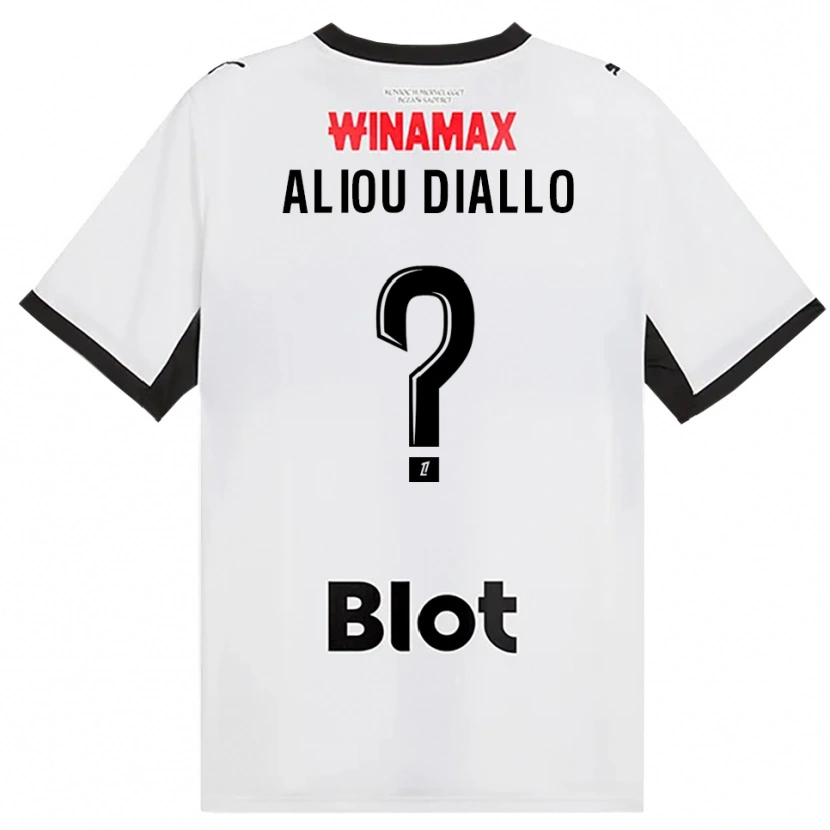 Danxen Męski Mamadou Aliou Diallo #0 Czarny Biały Czerwony Wyjazdowa Koszulka 2026/27 Koszulki Klubowe