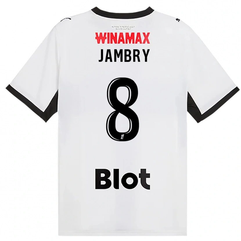 Danxen Męski Melvin Jambry #8 Czarny Biały Czerwony Wyjazdowa Koszulka 2026/27 Koszulki Klubowe