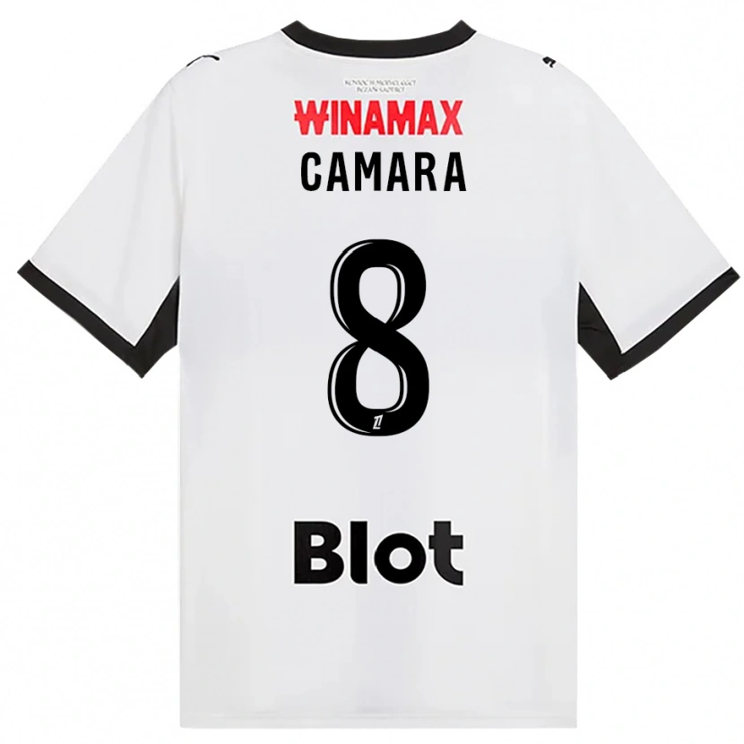 Danxen Męski Yaya Camara #8 Czarny Biały Czerwony Wyjazdowa Koszulka 2026/27 Koszulki Klubowe