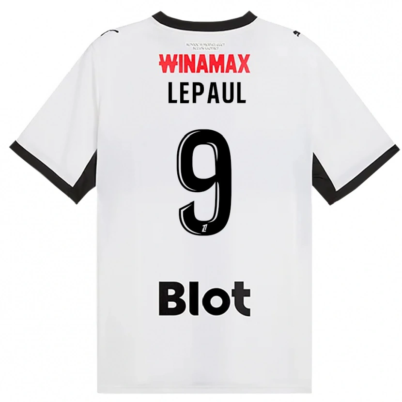 Danxen Męski Estéban Lepaul #9 Czarny Biały Czerwony Wyjazdowa Koszulka 2026/27 Koszulki Klubowe