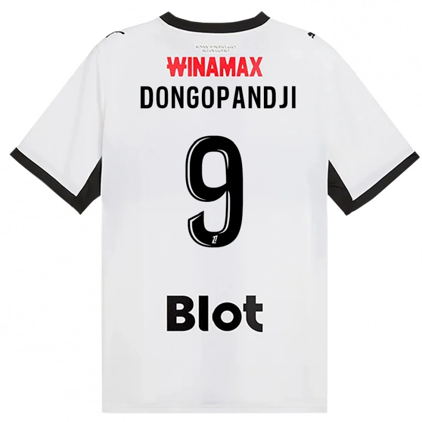 Danxen Męski Kelvin Dongopandji #9 Czarny Biały Czerwony Wyjazdowa Koszulka 2026/27 Koszulki Klubowe