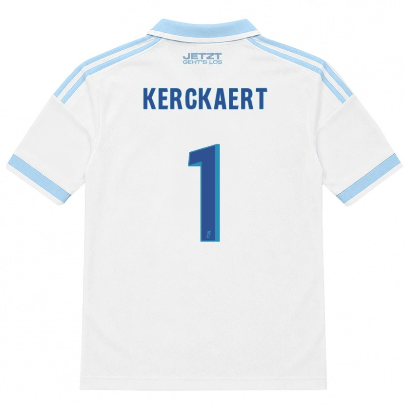 Danxen Męski Gabriel Kerckaert #1 Jasny Błękit Biały Czerwony Wyjazdowa Koszulka 2026/27 Koszulki Klubowe