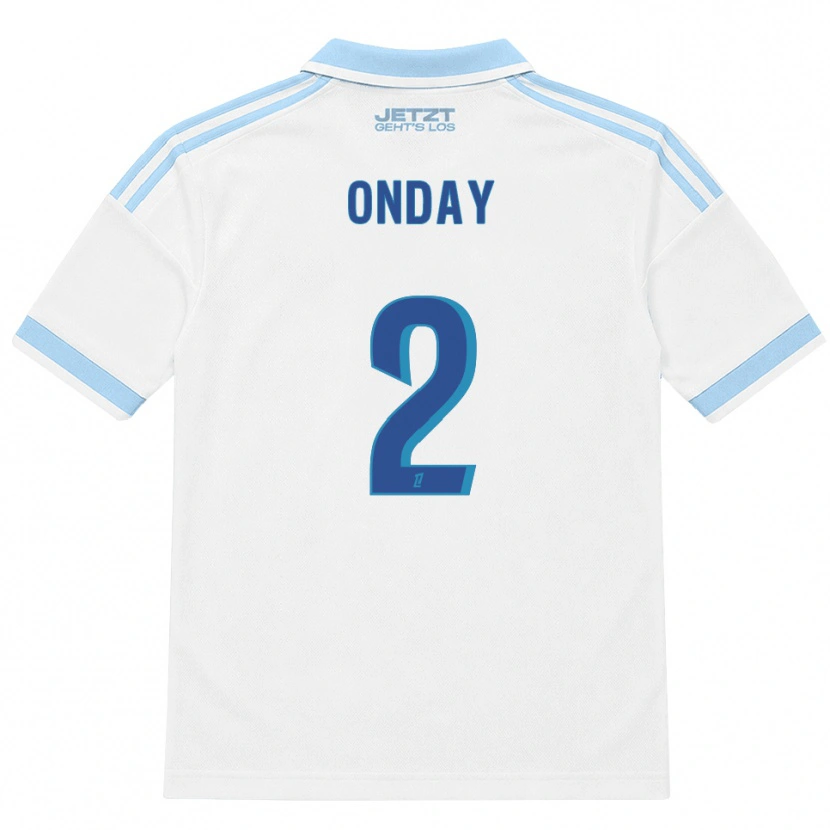 Danxen Męski Georges Onday #2 Jasny Błękit Biały Czerwony Wyjazdowa Koszulka 2026/27 Koszulki Klubowe