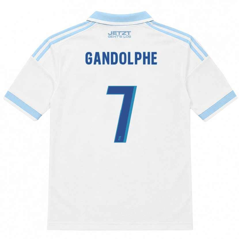 Danxen Męski Adrien Gandolphe #7 Jasny Błękit Biały Czerwony Wyjazdowa Koszulka 2026/27 Koszulki Klubowe